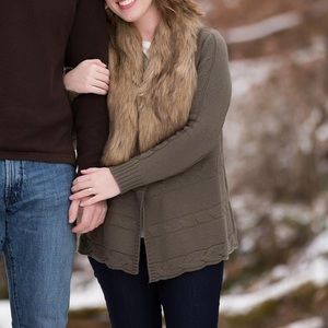 INC | Faux Fur Sweater